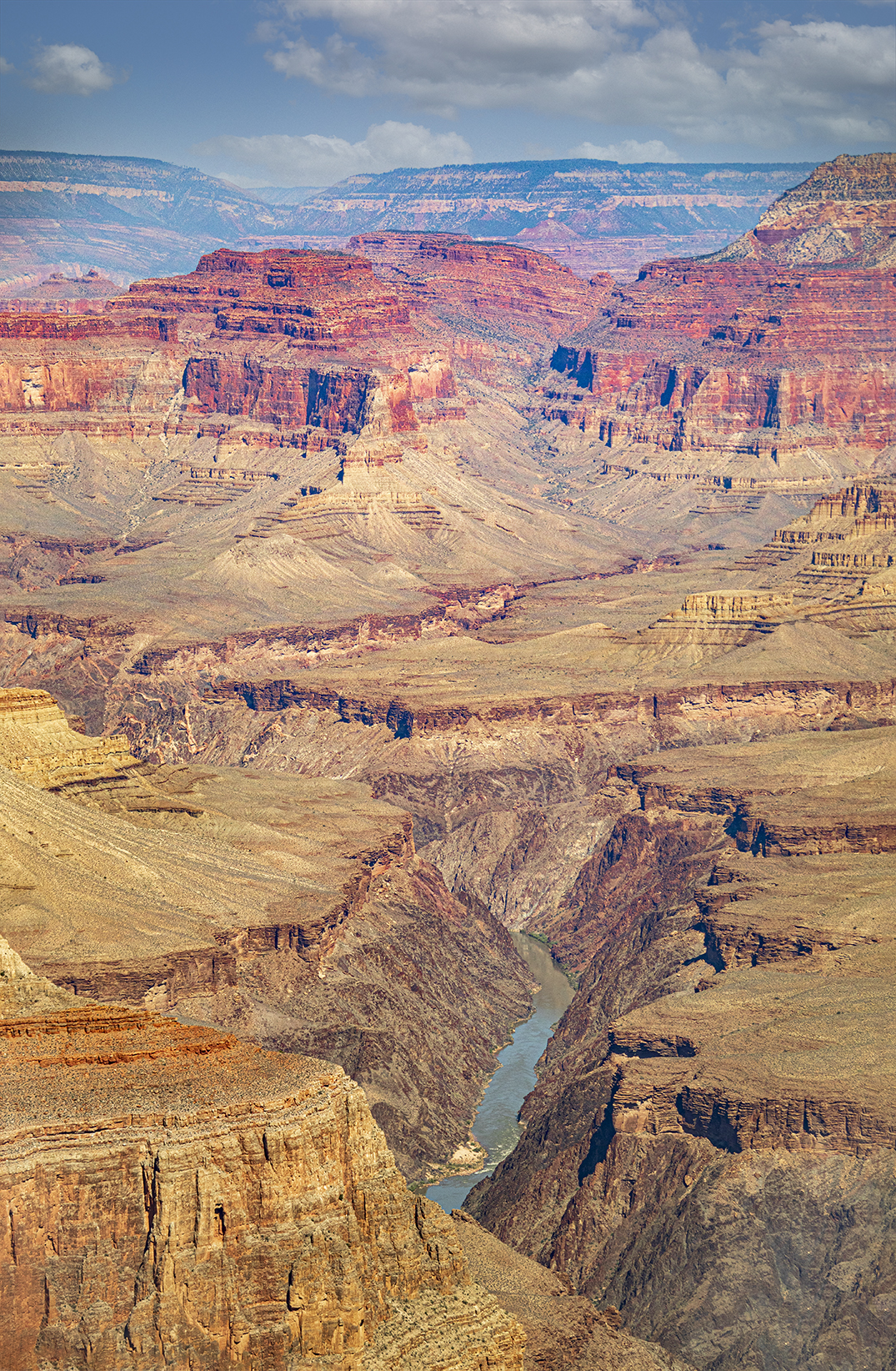 Colorado River Running Through The Grand Canyon